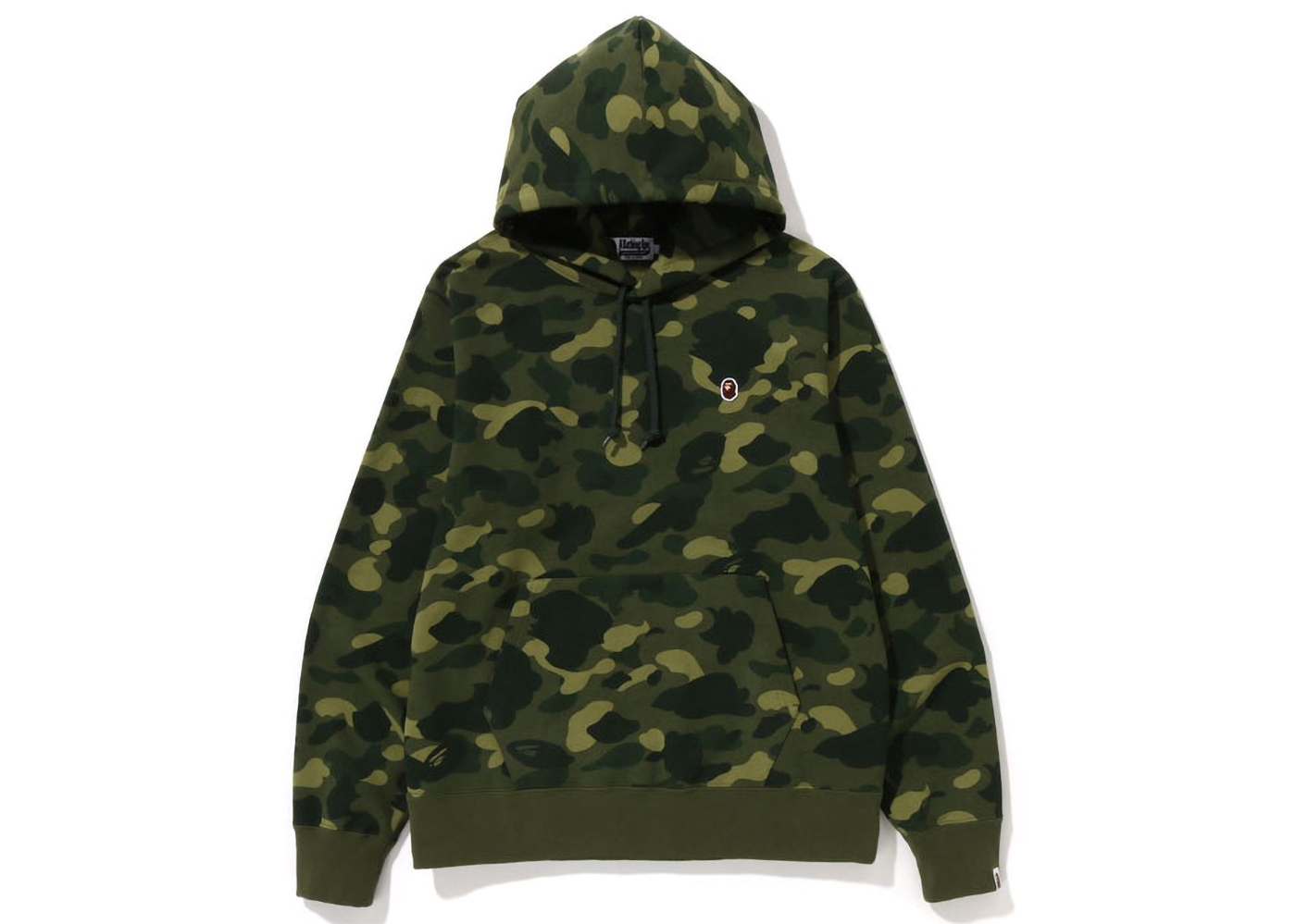 BAPE Color Camo One Point Ape Head Pullover Hoodie Green Men's