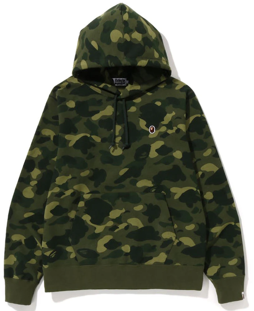 BAPE Color Camo One Point Ape Head Pullover Hoodie Green Men's - FW22 - US