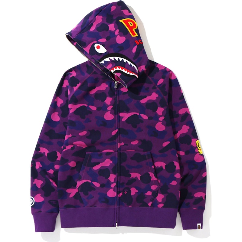 Bape hoodie clearance blue purple