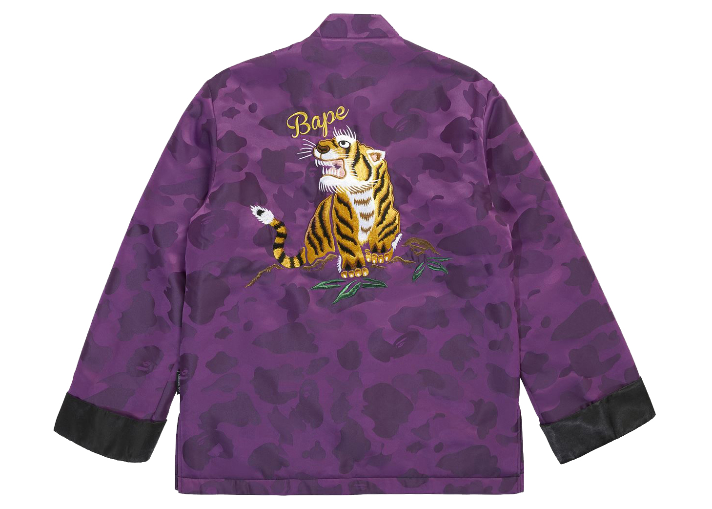 BAPE Color Camo Padded China Jacket Purple