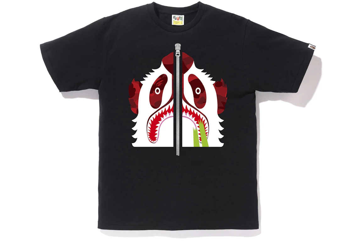 BAPE Color Camo Panda Tee Black/Red