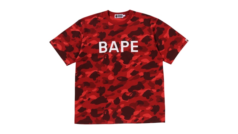 BAPE Color Camo Relaxed Fit Tee Red