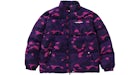 BAPE Color Camo Reversible Down Jacket Purple