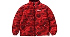 BAPE Color Camo Reversible Down Jacket Red