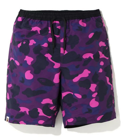 BAPE Color Camo Reversible Shorts Purple