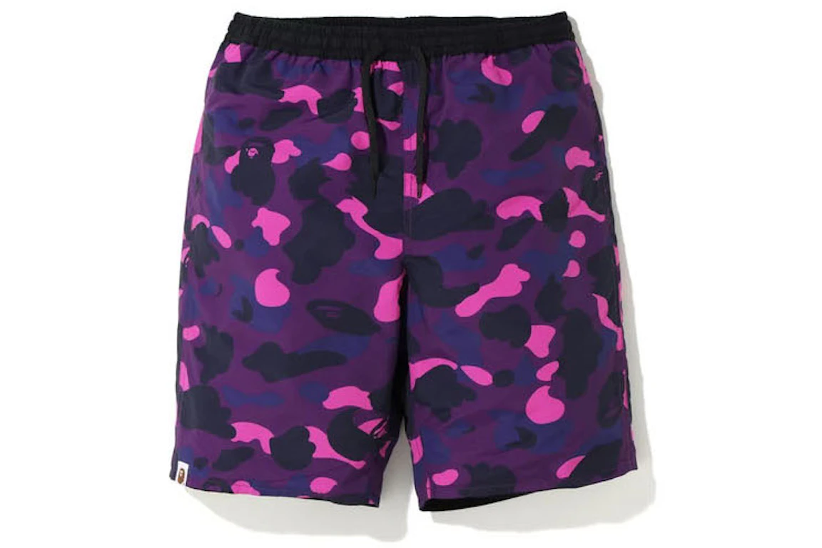 BAPE Color Camo Reversible Shorts Purple