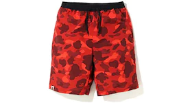 BAPE Color Camo Reversible Shorts Red