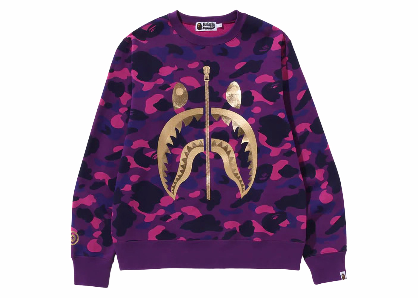 BAPE Color Camo Shark Crewneck (SS24) Purple