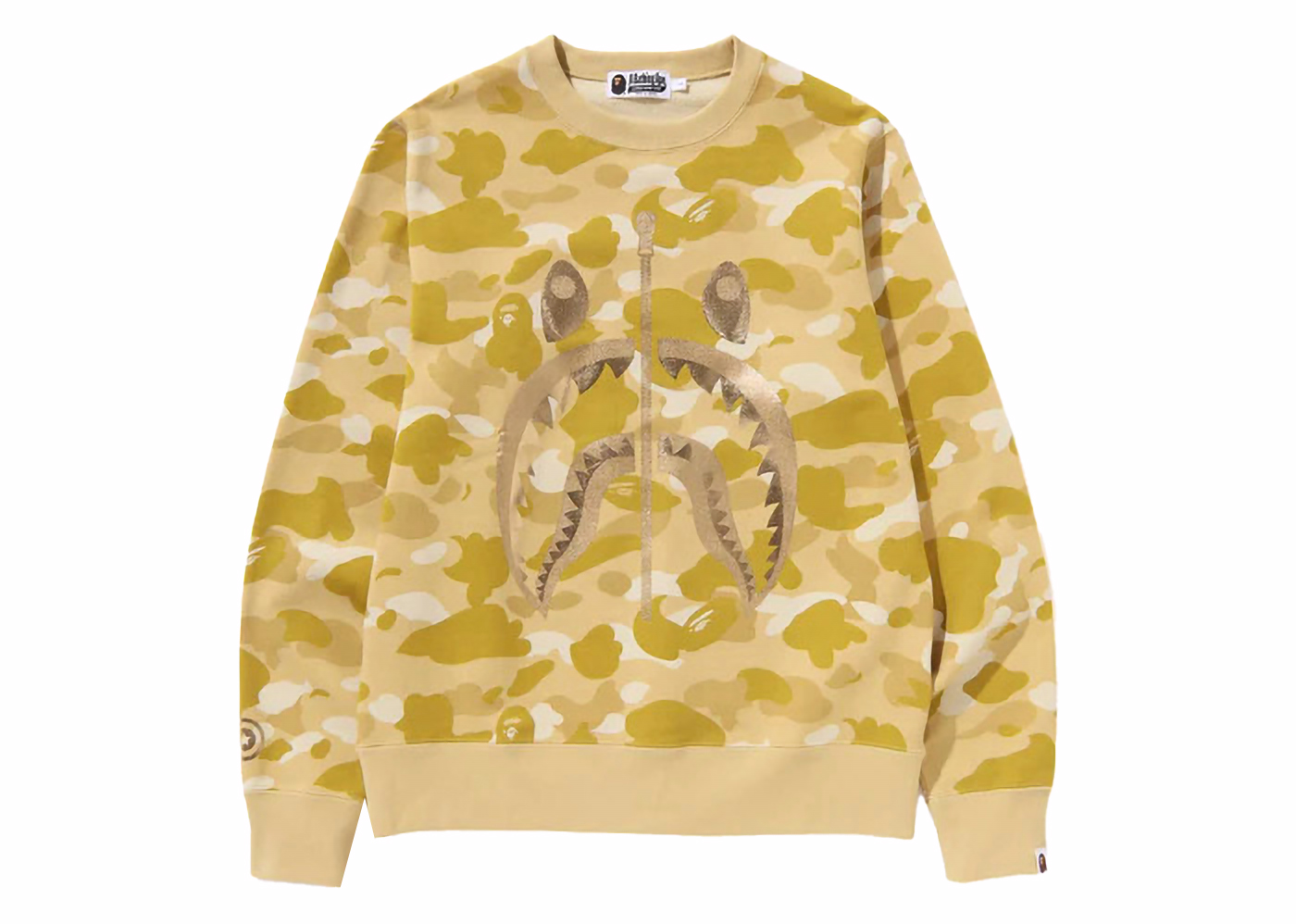 Bape shark hot sale yellow camo