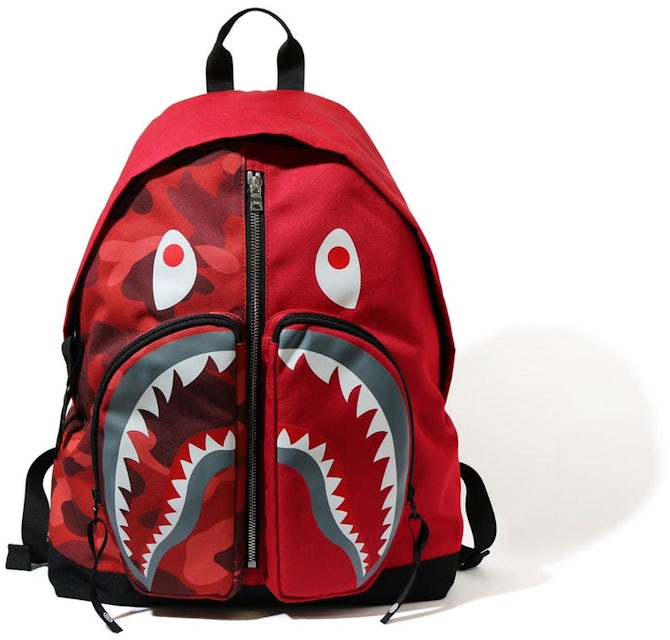 Red Bape Shark Backpacks for Sale
