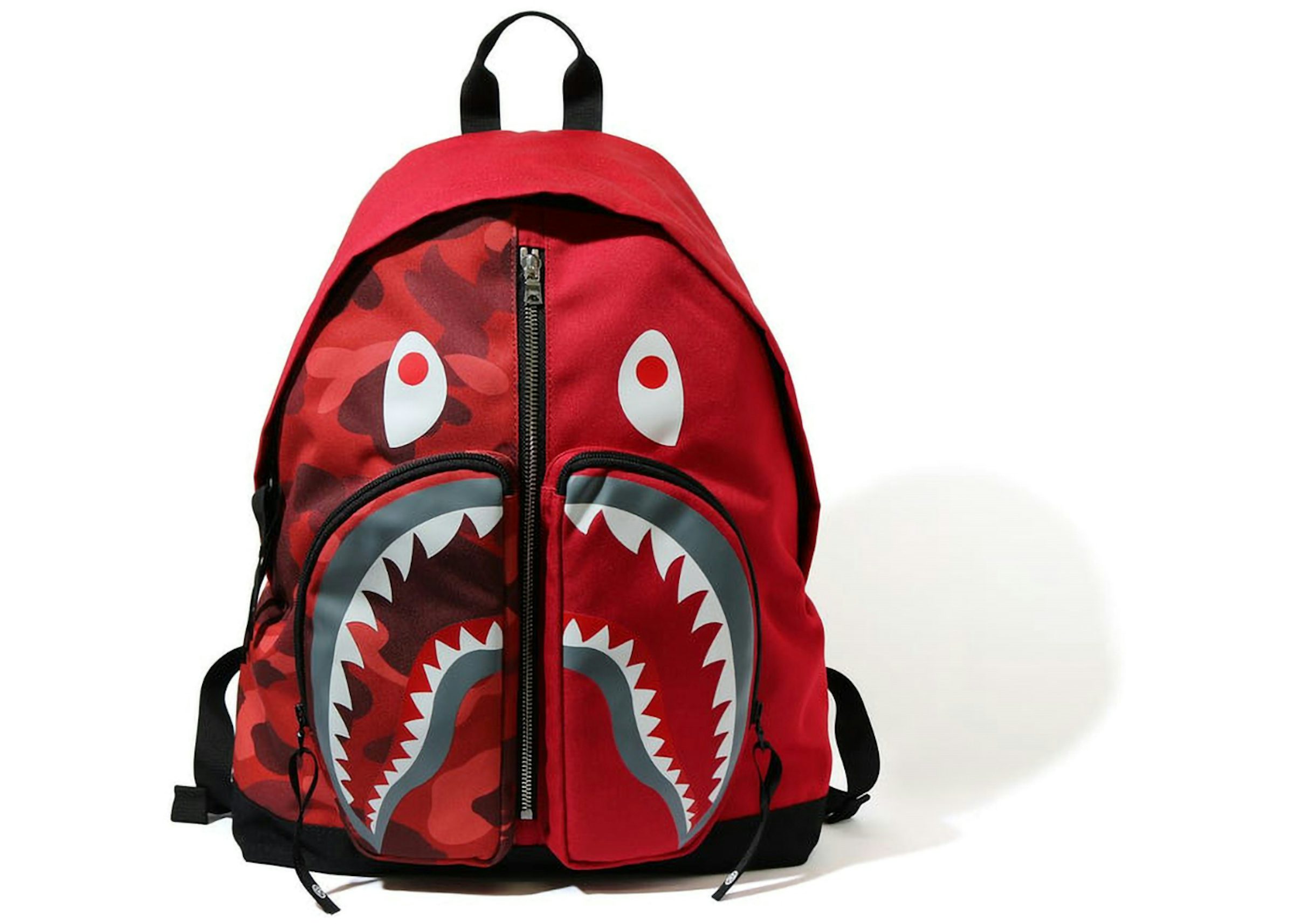 BAPE Color Camo Shark Day Backpack Red - SS23 - US