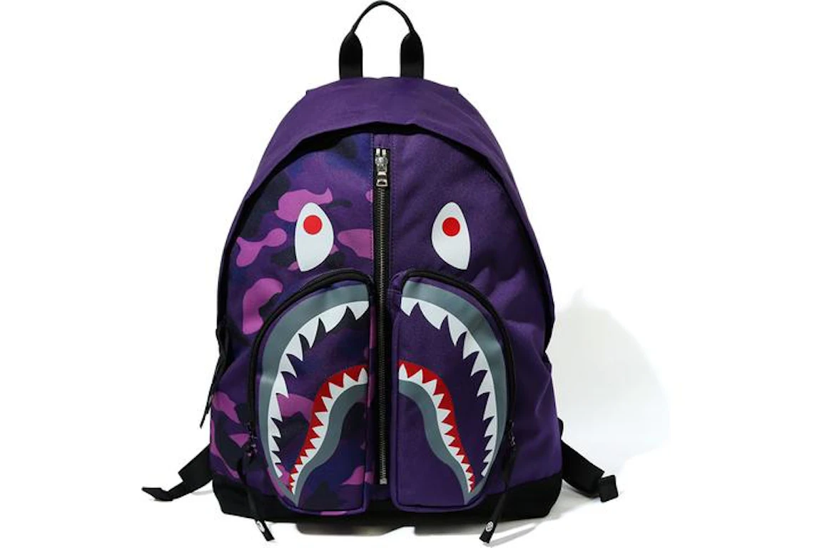 BAPE Color Camo Shark Day Pack (FW20) Purple