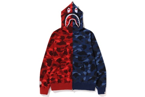 BAPE Color Sudadera con capucha Camuflaje Shark Full Zip (FW22