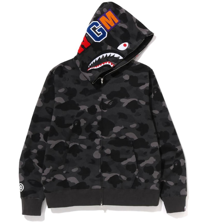 Bape Shark Hoodie Ua Bape Hoodie Худи BAPE CAMO SHARK PURPLE FULL