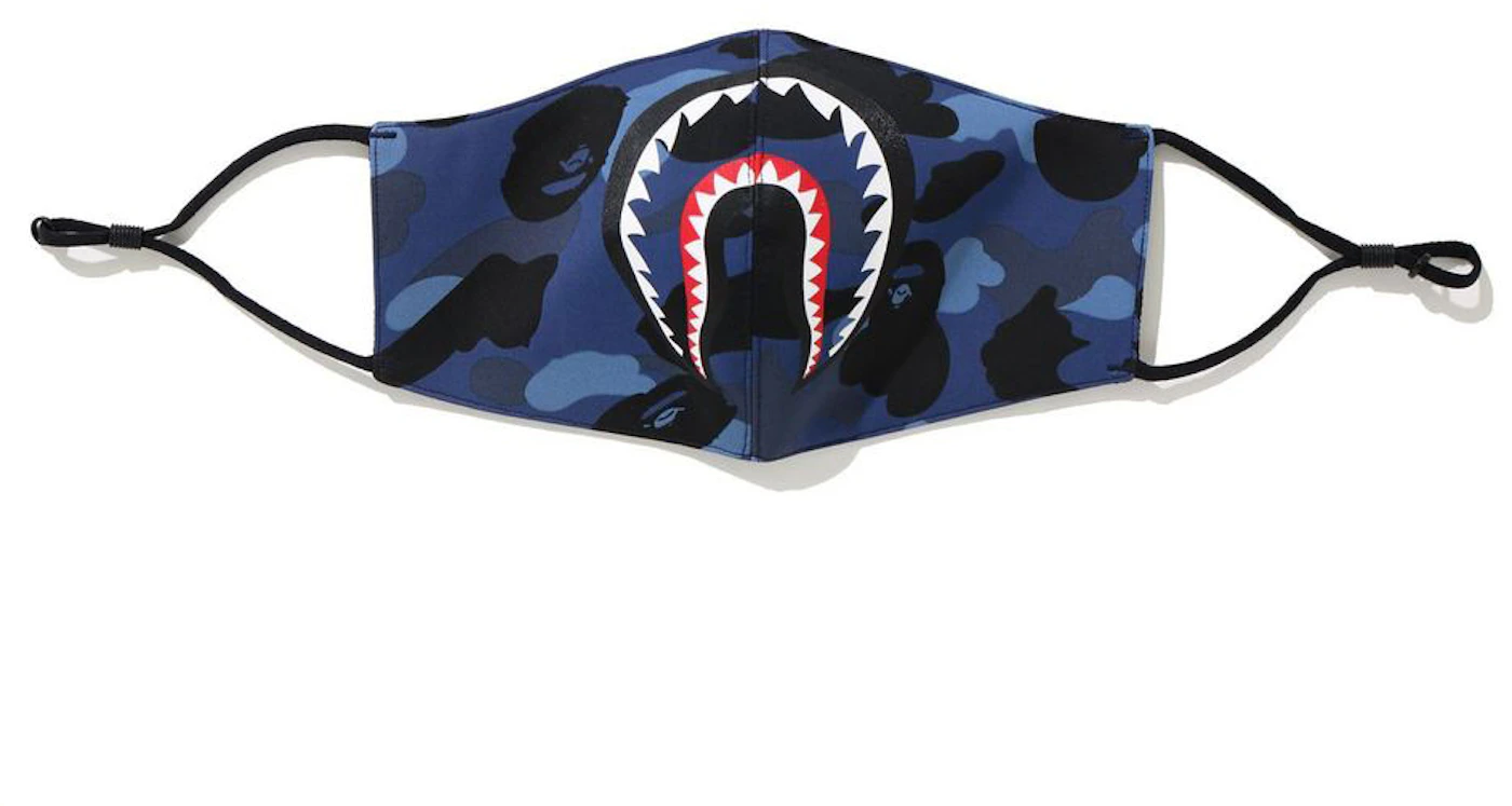 A Bathing Ape Color Camo Shark Day Pack navy