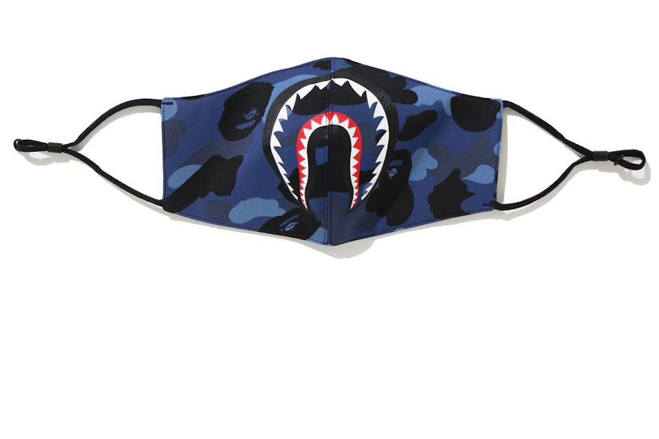 BAPE Color Camo Shark Mask (SS21) Navy