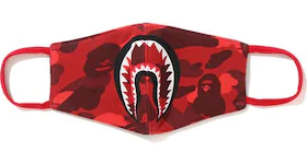 BAPE Color Camo Shark Mask Red/Burgundy