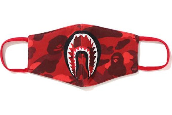BAPE Color Camo Shark Mask Red/Burgundy