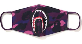 BAPE Color Camo Shark Mask (SS21) Purple