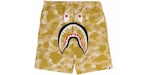 BAPE Color Camo Shark Sweat Shorts (SS24) Yellow