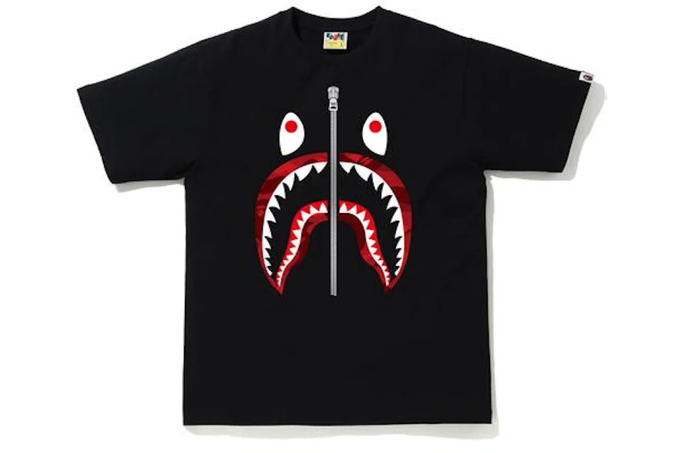 Bape shark t shirt logo Clearance
