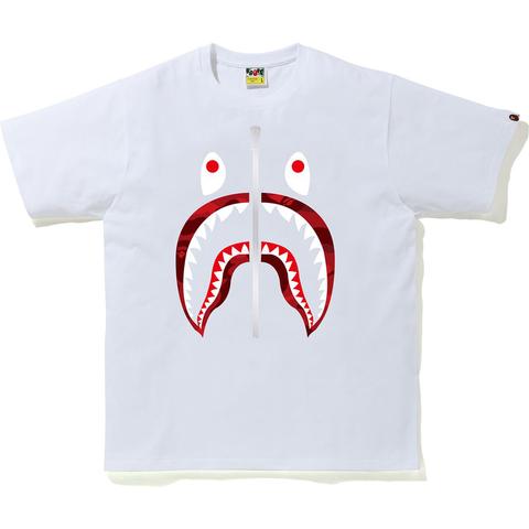 BAPE Color Camo Shark T-Shirt (SS20) White/Red - SS20 - US