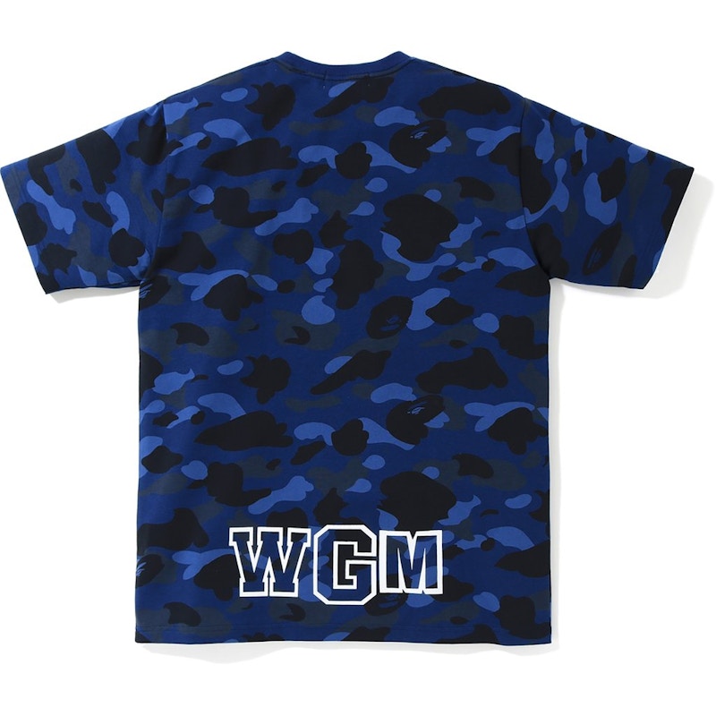 BAPE Color Camo Shark Tee Blue Men's - SS19 - US