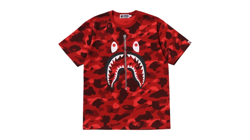 BAPE Color Camo Shark Tee (FW25) Red