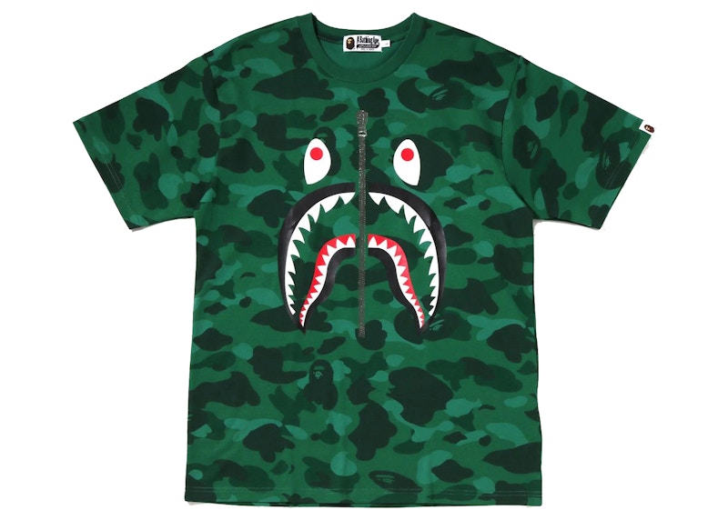 Bape shark tee store camo