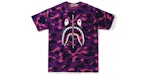 BAPE Color Camuflaje Camiseta Shark Violeta