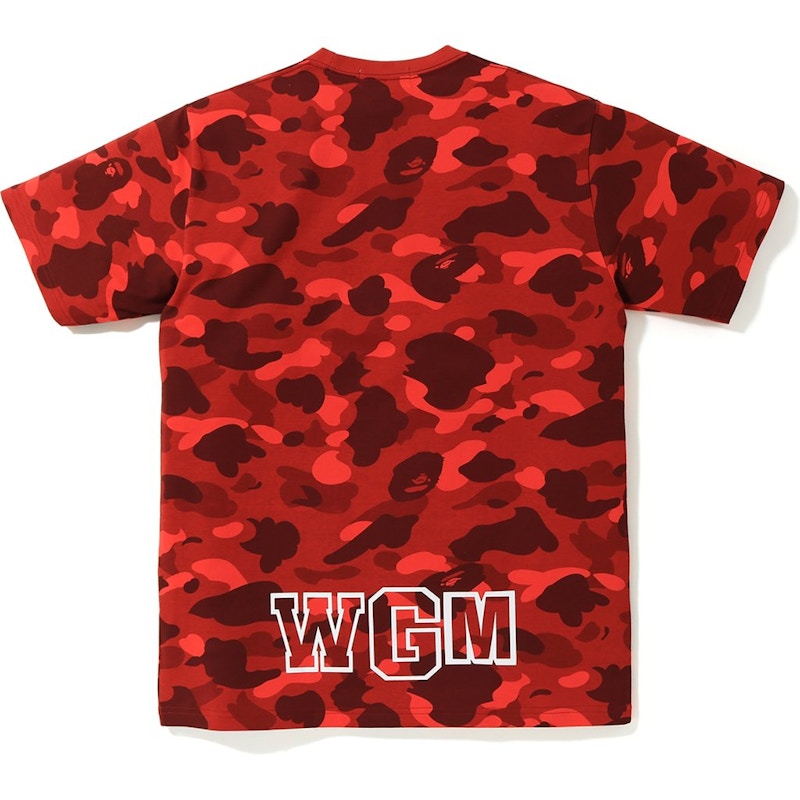 BAPE Color Camo Shark Tee Red Men's - Multiple - US