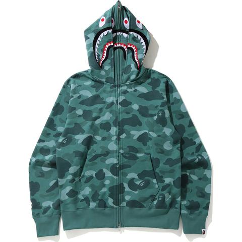 bape double shark hoodie