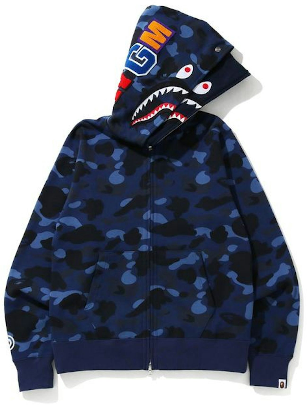 BAPE City Camo Shark Full Zip Hoodie Black Men's - SS18 - US