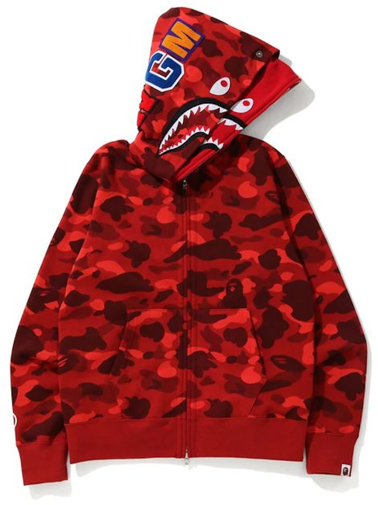 Bape, Jackets & Coats, Red Camo Bape Hoodie 220