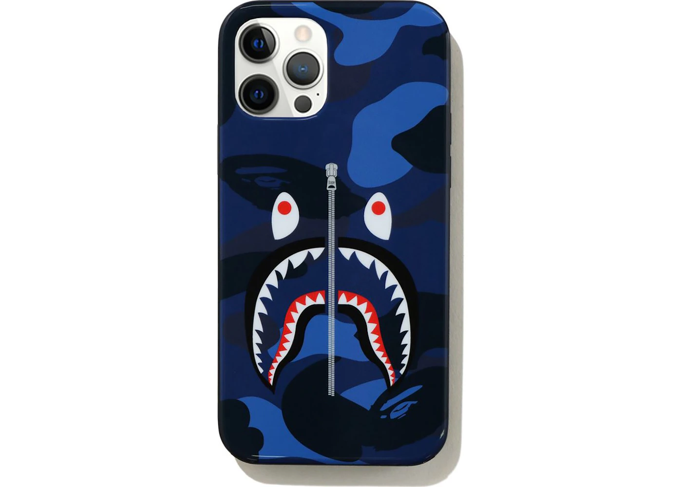 Bape Color Camo Shark Iphone 12 12 Pro Case Navy Ss21 Bape Color Camo Shark Iphone 12 12 Pro Case Navy Ss21