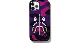 BAPE Color Camo Shark iPhone 12/12 Pro Case Purple