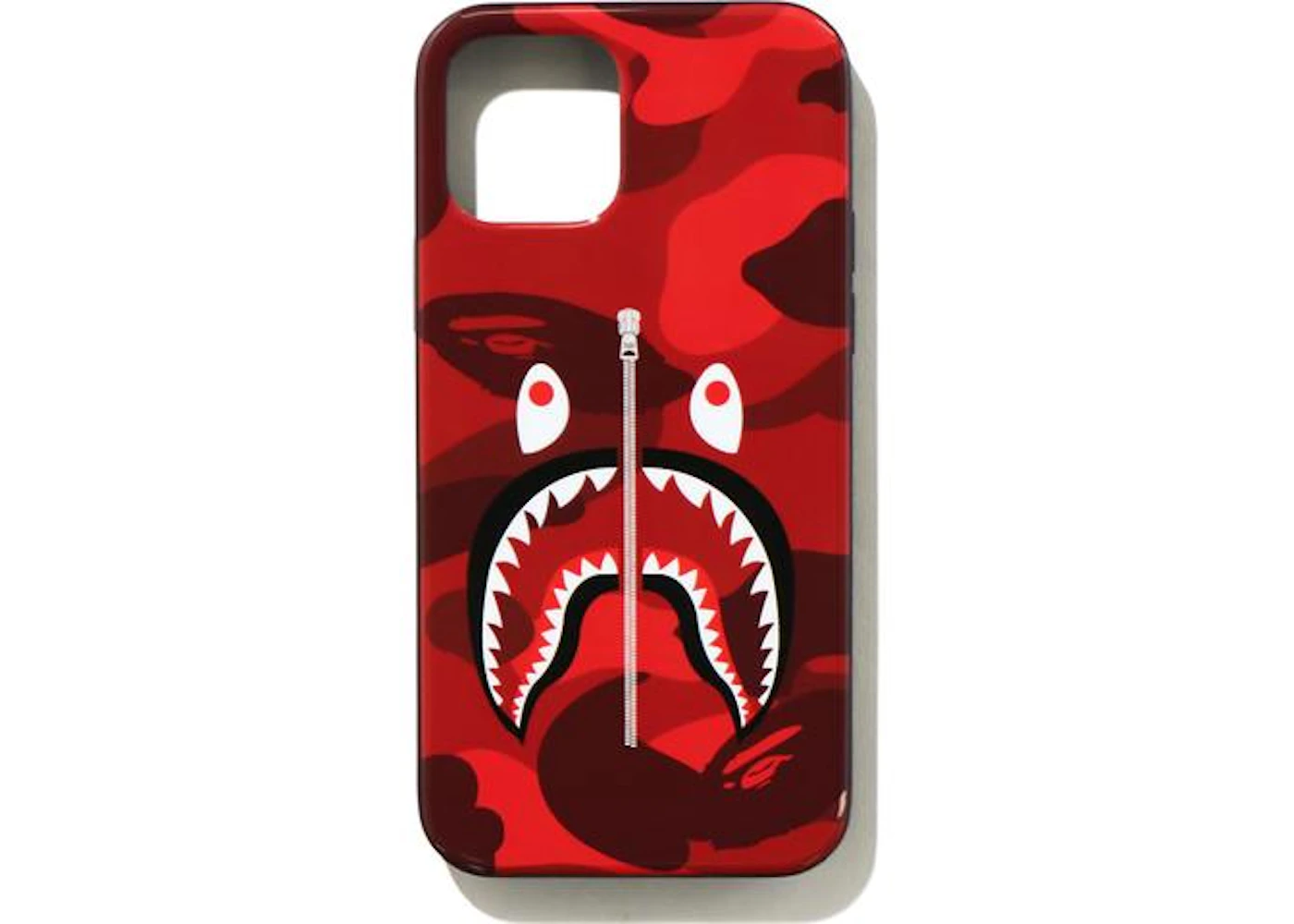 Bape Color Camo Shark Iphone 12 12 Pro Case Red Ss21 Bape Color Camo Shark Iphone 12 12 Pro Case Red Ss21