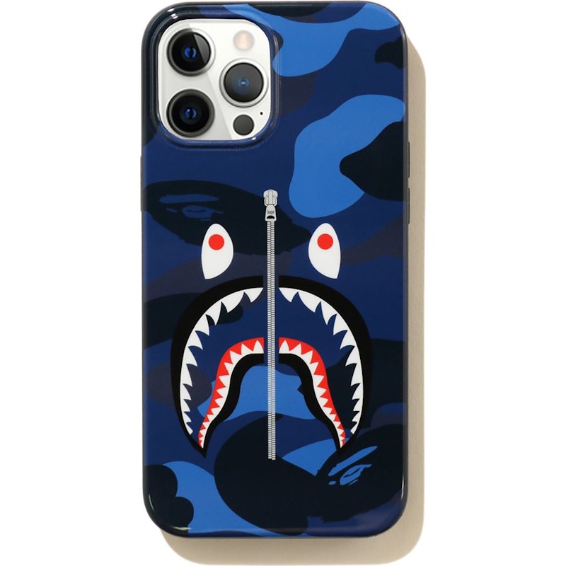 BAPE Color Camo Shark iPhone 12 Pro Max Case Navy - SS21 - US