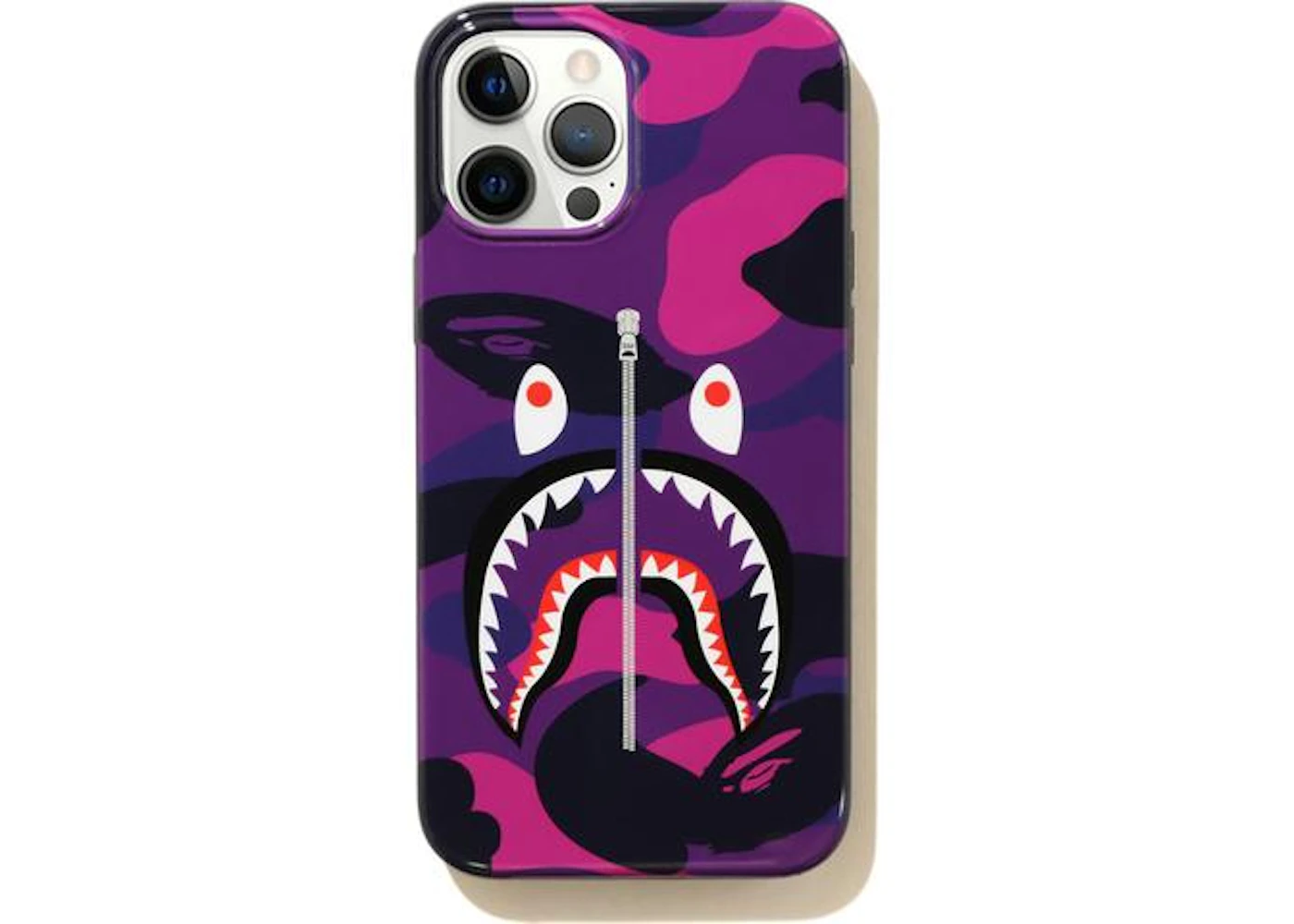 Bape Color Camo Shark Iphone 12 Pro Max Case Purple Ss21 Bape Color Camo Shark Iphone 12 Pro Max Case Purple Ss21