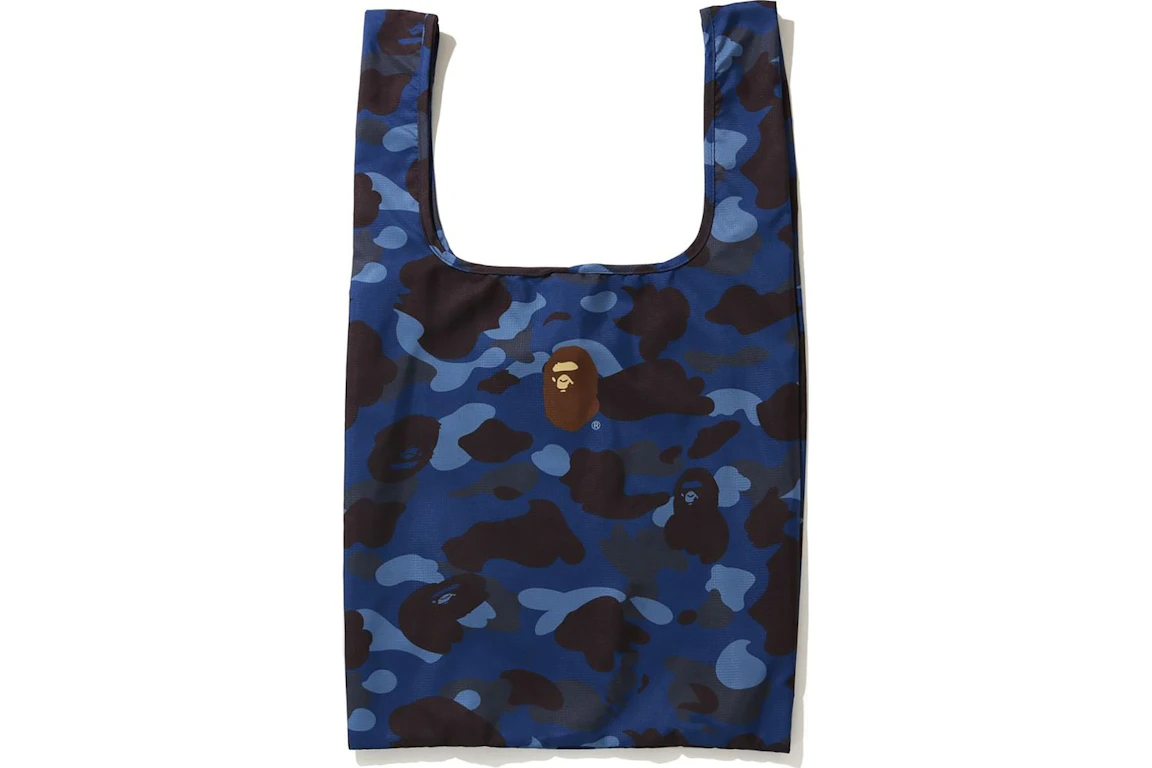 BAPE Color Camo Shopping Bag L Blue