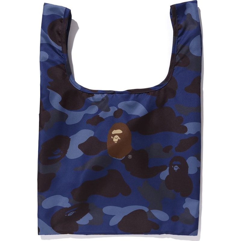 BAPE Color Camo Shopping Bag M Blue FW20