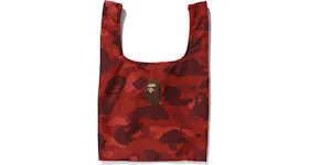 BAPE Color Camo Shopping Bag M Red