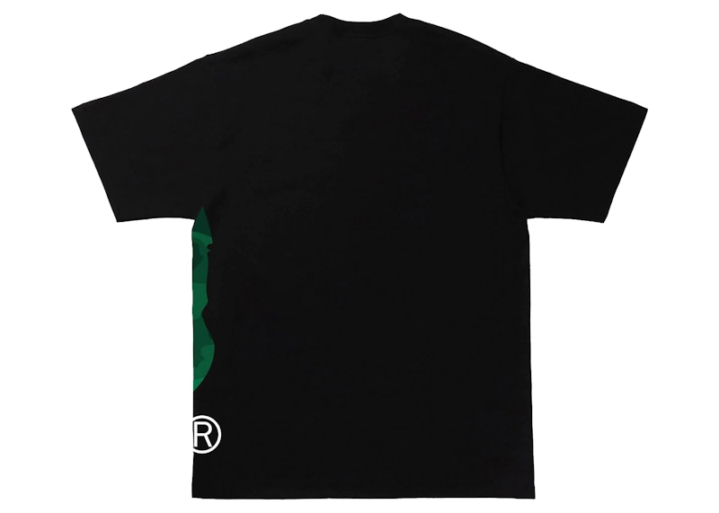 BAPE Color Camo Side Big Ape Head Tee Black/Green Men's - SS22 - GB