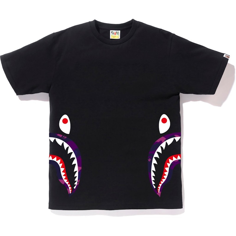 A BATHING APE（エイプ）COLOR CAMO SHARK TEE Tシャツ 黒x橙 M COLOR CAMO SHARK TEE MENS – us.bape.com