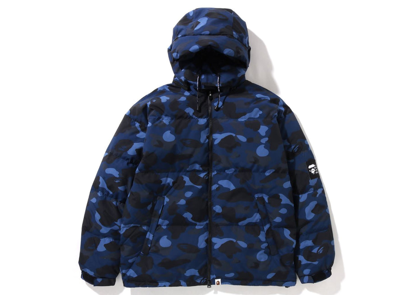 BAPE Color Camo Relaxed Fit Down Jacket Navy Men's - FW22 - US