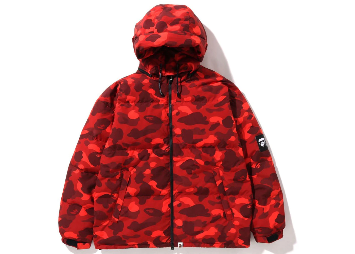 BAPE Color Camo Relaxed Fit Down Jacket Red Men's FW22 US