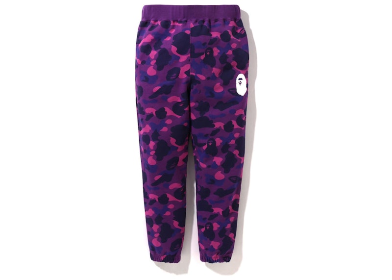 BAPE Color Camo Sweat Pants (FW22) Purple Men's - FW22 - US