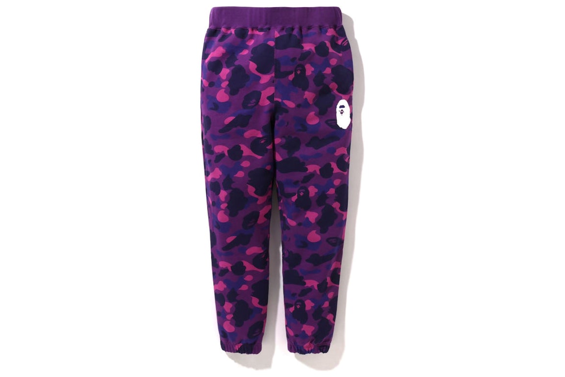 Pre-owned Bape Color Camo Sweat Pants (fw22) Purple