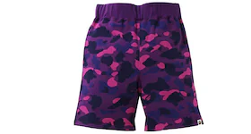 BAPE Color Camo Sweat Shorts (SS21) Purple