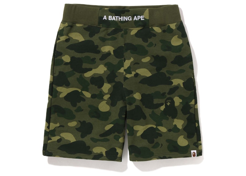 BAPE Color Camo Sweat Shorts (SS22) Green Men's - SS22 - US